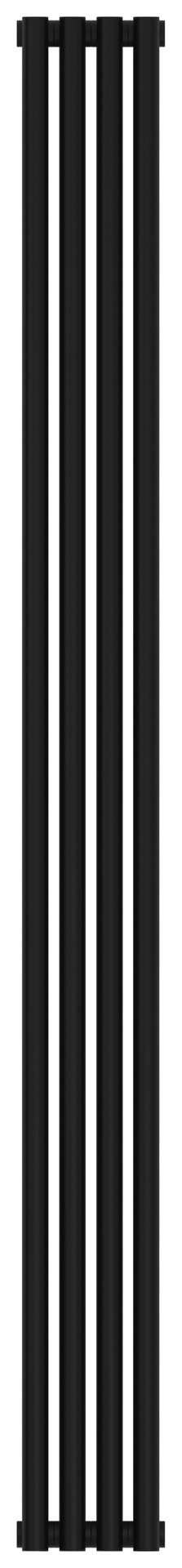 Отопительный радиатор Сунержа Эстет-1 1800х180 4 секции Матовый чёрный