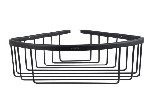 Угловая полка Aquatek матовый черный AQ4006MB Вега