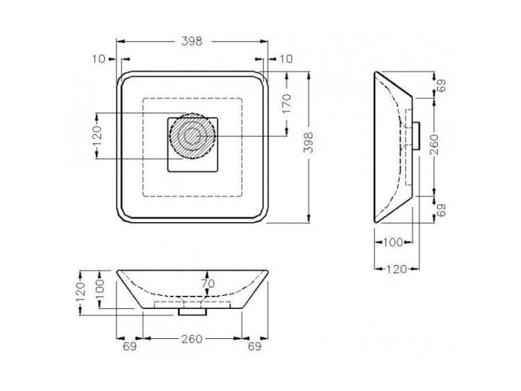 Раковина-чаша Hatria Happy Hour 40 YOQR