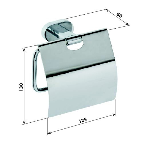 Держатель для туалетной бумаги Bemeta Oval 118412011