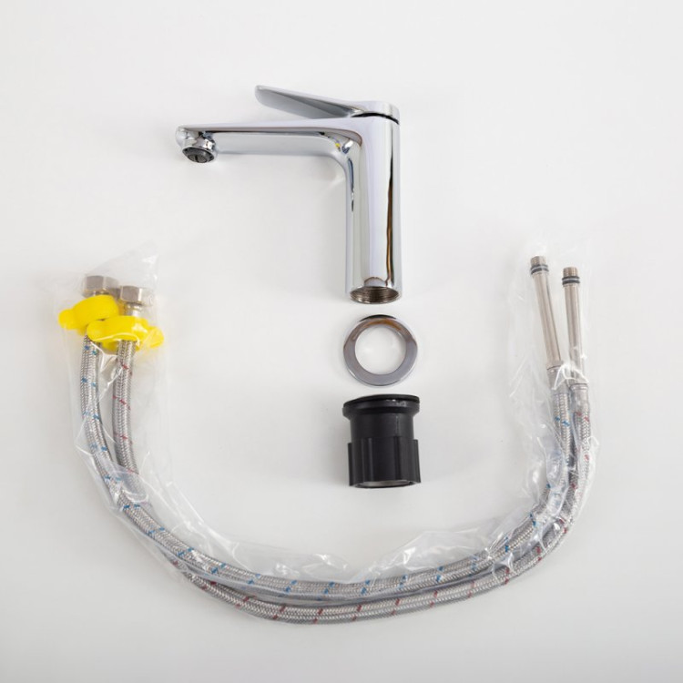 Смеситель для раковины без донного клапана Cezares UNIQUE-LVM-CRM-W0