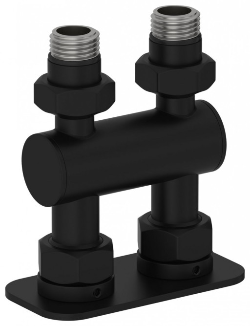 Модуль 2х1/2&quot; Сунержа прямой EU50 Матовый чёрный