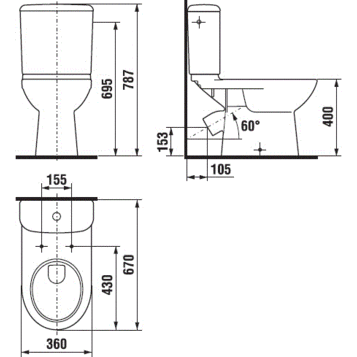 Унитаз-компакт Jika Olymp 8.2261.4.000.242.9