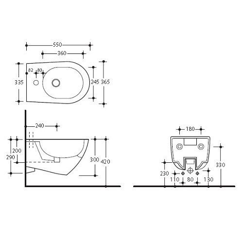Биде Kerasan Aquatech 3725