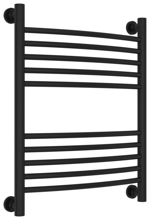 Полотенцесушитель водяной Сунержа Богема+ выгнутая 600х500 Матовый чёрный