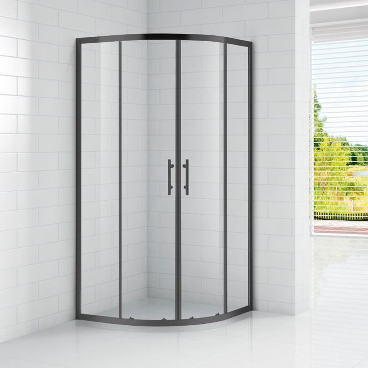 Душевой уголок ECO-O-R-2-NERO Cezares ECO-O-R-2-100-C-NERO