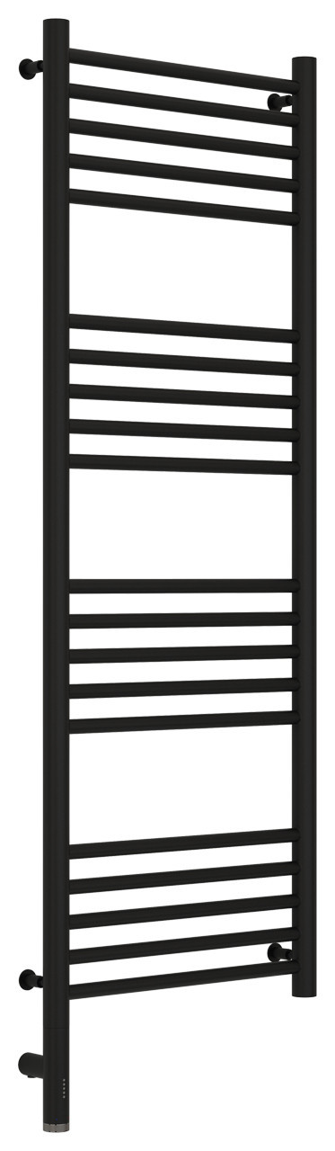 Полотенцесушитель электрический Сунержа Богема 3.0 прямая 1200х400 МЭМ левый Матовый чёрный