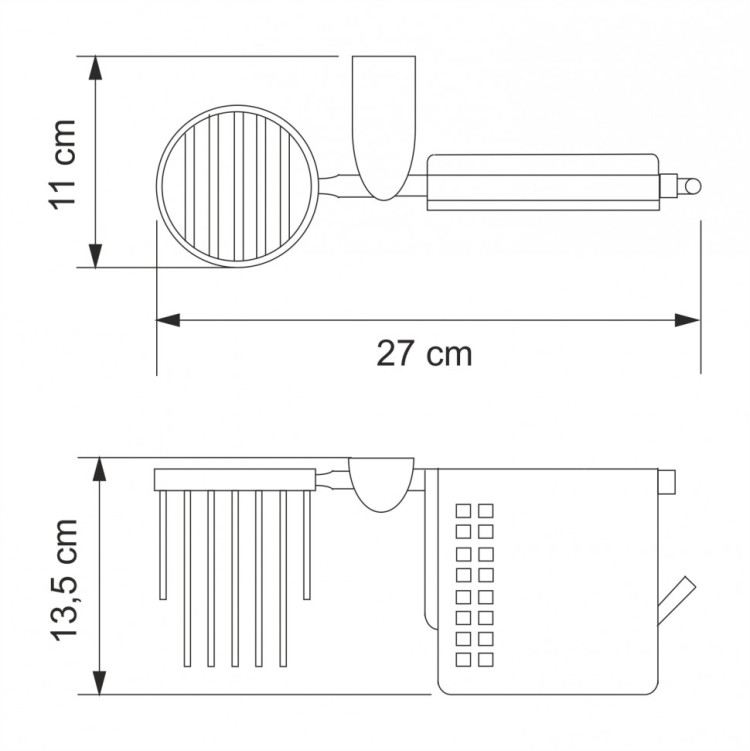WasserKRAFT Kammel K-8359 Держатель туалетной бумаги и освежителя