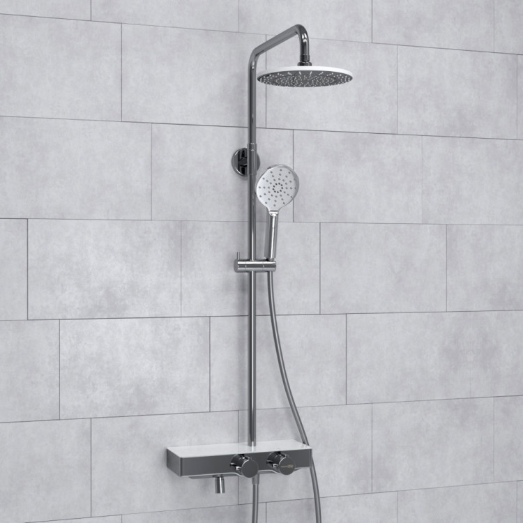 WasserKRAFT A113.067.127.CH Thermo Душевой комплект с термостатическим смесителем