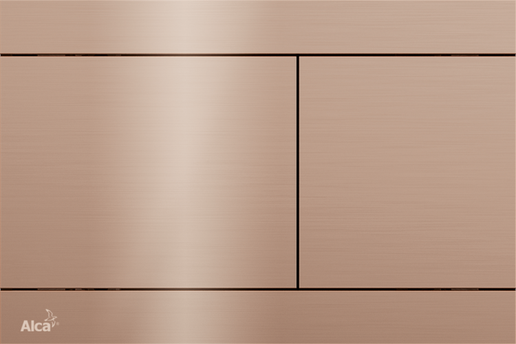 Кнопка управления для скрытых систем инсталляции, RED GOLD-глянец Alcadrain FUN-RG-P