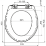 Сиденье для унитаза Alcadrain A6551 Basic Antibacterial