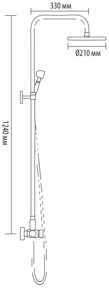 Душевая система Bronze de Luxe Windsor 10118/1