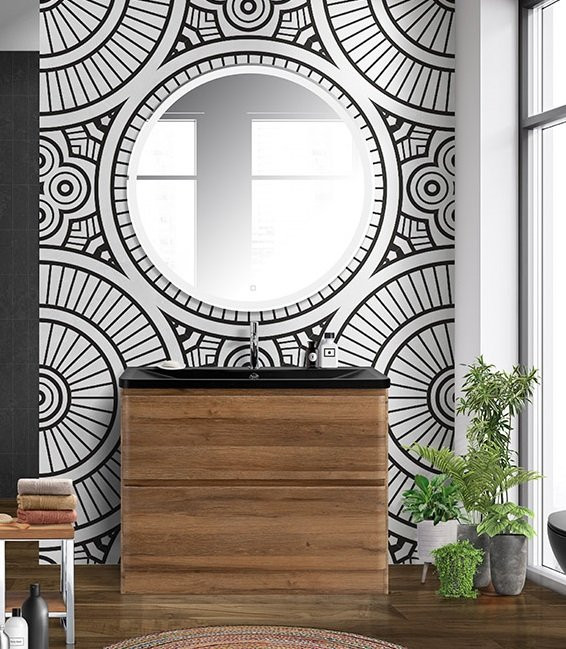 Раковина из искусственного камня, 1000х455х145 Cezares BB1000/455-LV-ART-ALR-NERO