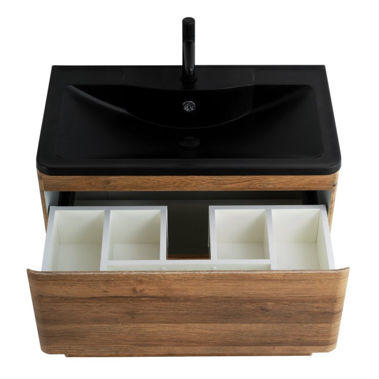 Раковина из искусственного камня, 1000х455х145 Cezares BB1000/455-LV-ART-ALR-NERO