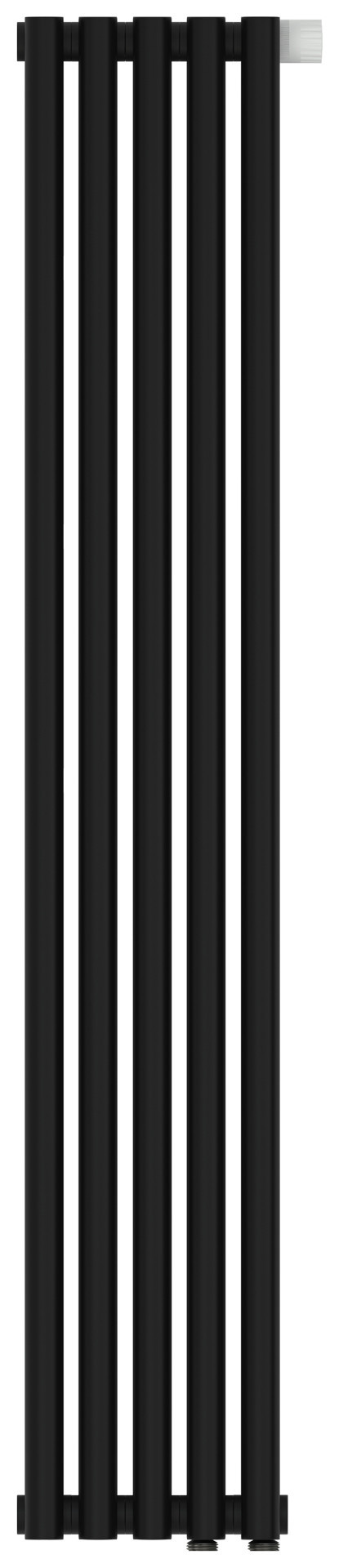 Отопительный радиатор Сунержа Эстет-0 EU50 правый 1200х225 5 секций Матовый чёрный