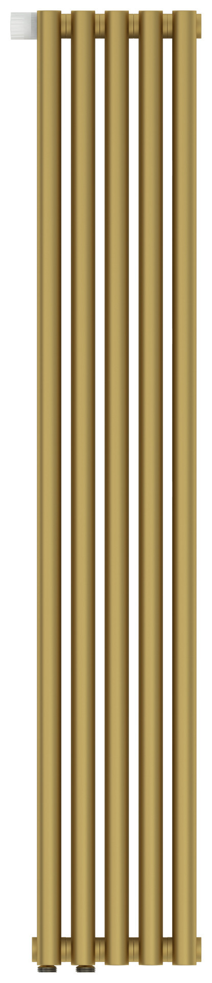 Отопительный радиатор Сунержа Эстет-1 EU50 левый 1200х225 5 секций Матовое золото