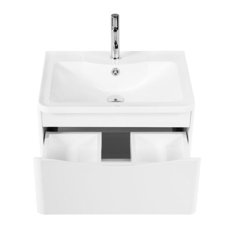 База под раковину подвесная с двумя выкатными ящиками 600x450x570 BelBagno ACQUA-600-2C-SO-PS