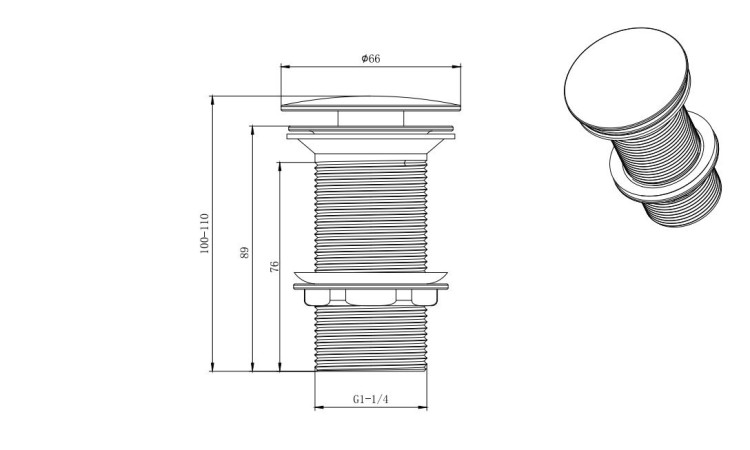 Сливной набор для раковины Aquatek AQ6000CR
