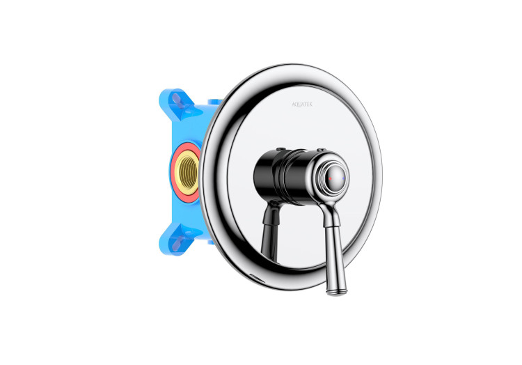Смеситель для душа (внешняя и скрытая часть) Aquatek AQ1566CR КЛАССИК