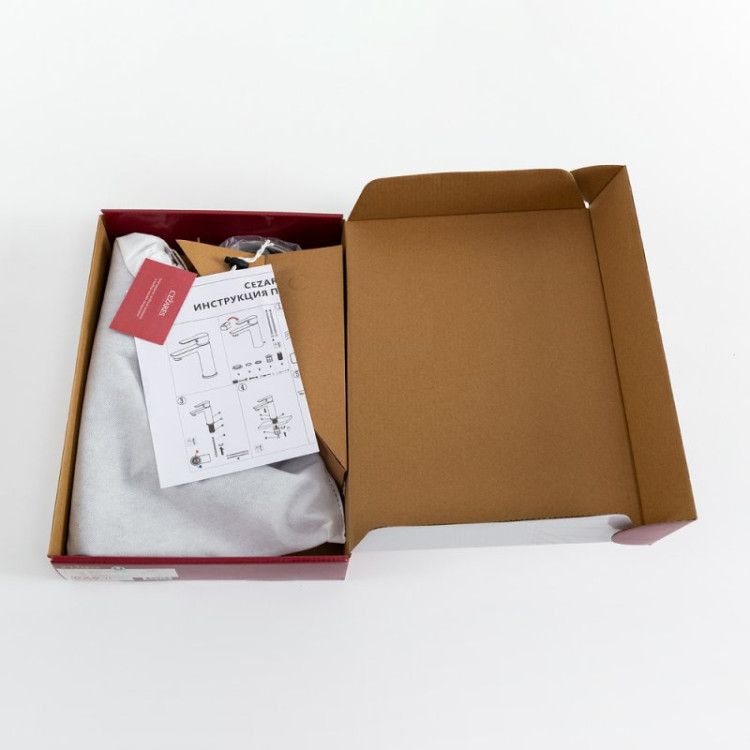 Смеситель для накладной раковины без донного клапана Cezares RELAX-LC1-NOP-W0