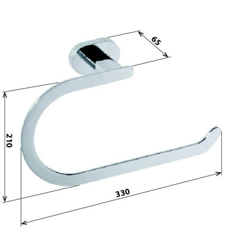 Держатель для полотенец Bemeta Oval 118404061