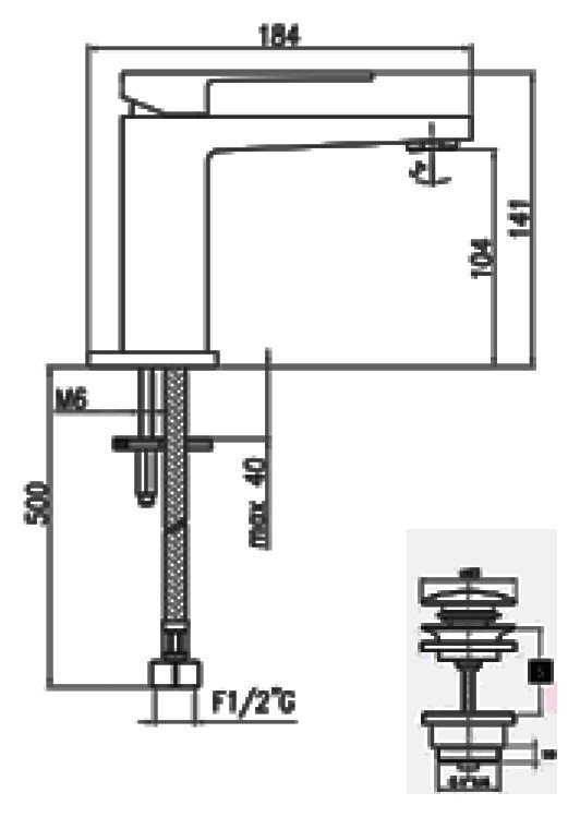 Смеситель для раковины Webert Pegaso PE830102