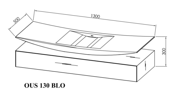 Тумба с раковиной Kolpa San Santino 130