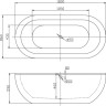 Ванна акриловая отдельностоящая BelBagno BB13-1800