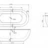 Ванна акриловая отдельностоящая BelBagno BB13-1800