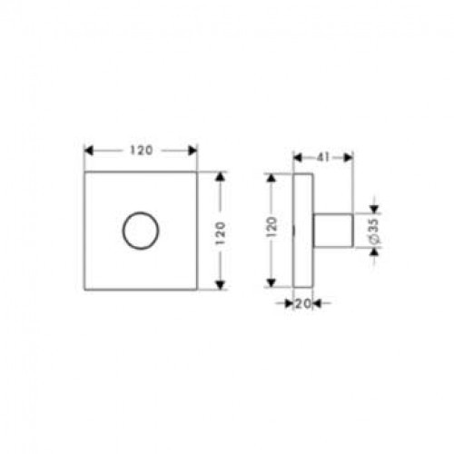 Переключатель Axor Starck 10972000
