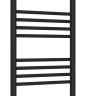 Полотенцесушитель водяной Сунержа Богема с полкой+ 1000х400 Матовый чёрный