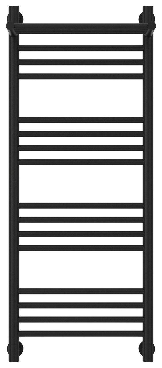Полотенцесушитель водяной Сунержа Богема с полкой+ 1000х400 Матовый чёрный