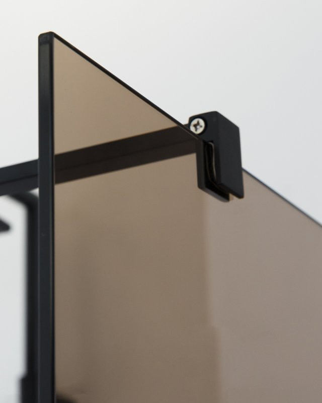 Душевая перегородка LIBERTA-L-2 Cezares LIBERTA-L-2-90-GR-NERO