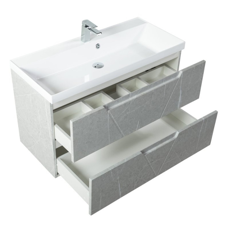 База под раковину подвесная с двумя выкатными ящиками 1000x450x570 BelBagno VITTORIA-1000-2C-SO-PINO-P