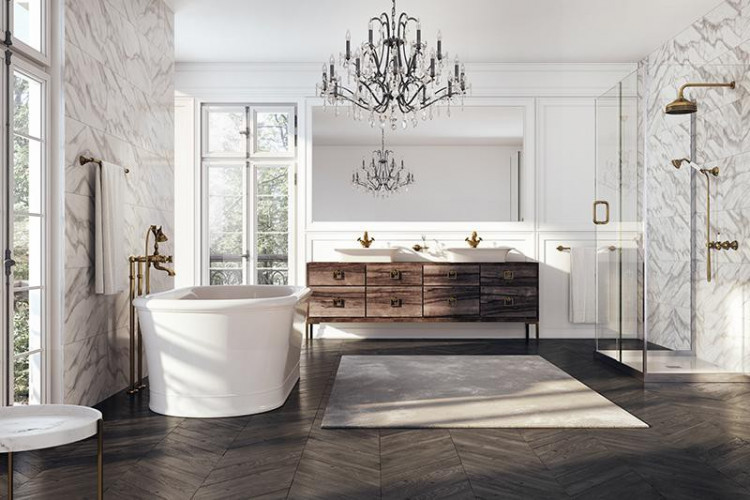 Смеситель для ванны Webert Ottocento OT720801