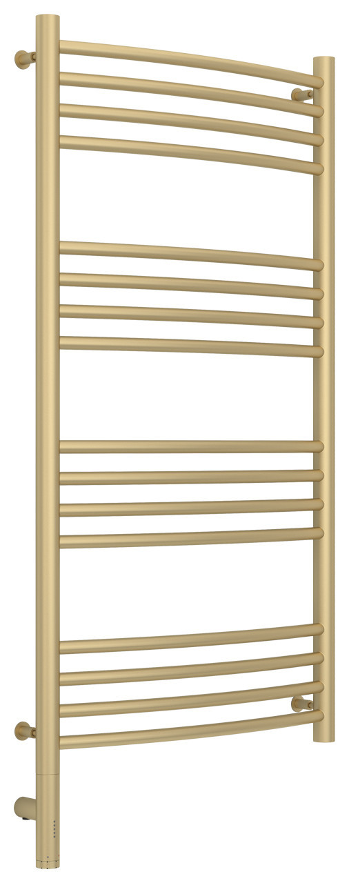 Полотенцесушитель электрический Сунержа Богема 3.0 выгнутая 1000х500 МЭМ левый Матовая шампань