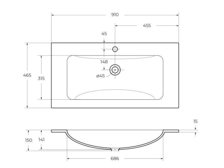 База под раковину подвесная с двумя выкатными ящиками BelBagno KRAFT-900-2C-SO-RGB