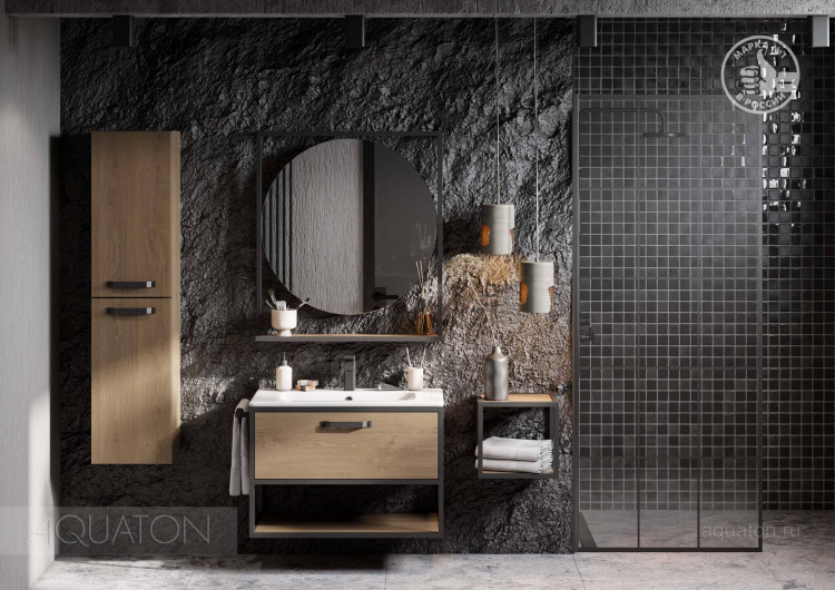 Полка Aquaton Лофт Фабрик дуб кантри 1A242703LTDY0