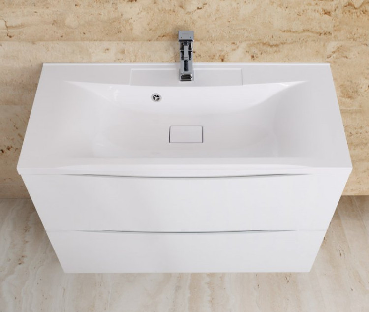 База под раковину напольная с двумя выкатными ящиками BelBagno MARINO-1200-2C-PIA-BL-P