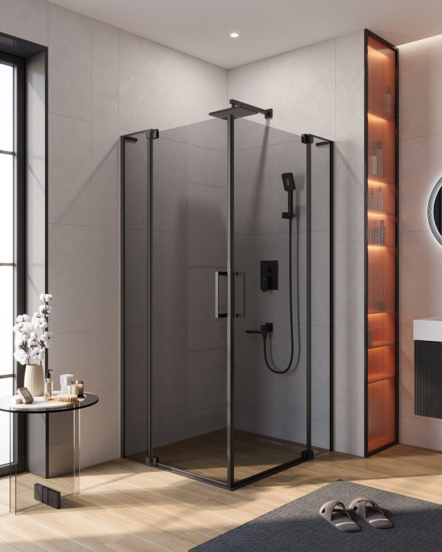 Душевой уголок SLIDER AH-2 Cezares SLIDER-AH-2-70/80-90/100-BR-GM