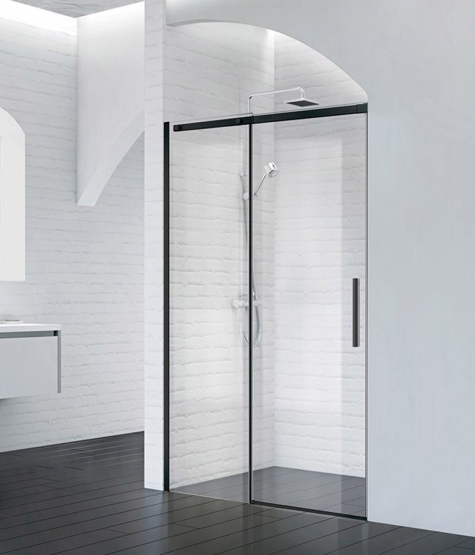 Душевая дверь в нишу BELBAGNO ACQUA-BF-1 BelBagno ACQUA-BF-1-130-C-Nero