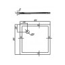 Душевой поддон из искусственного камня Акватон Калифорния 80x80 квадратный