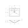 База под раковину подвесная с двумя выкатными ящиками 600x450x570 BelBagno ACQUA-600-2C-SO-RR