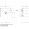 База под раковину подвесная с двумя выкатными ящиками 600x450x570 BelBagno ACQUA-600-2C-SO-RR