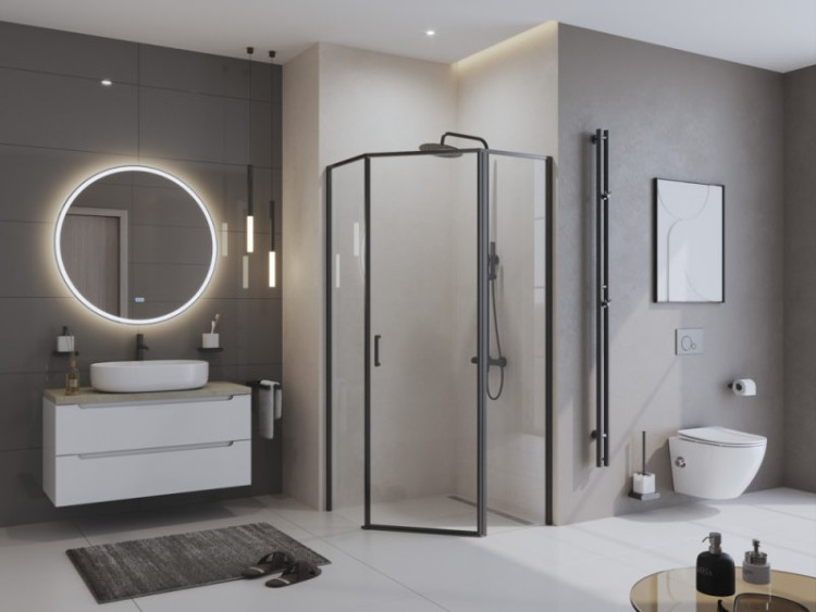 Душевой уголок BELBAGNO UNO-195-P-1 BelBagno UNO-195-P-1-90-CH-CR