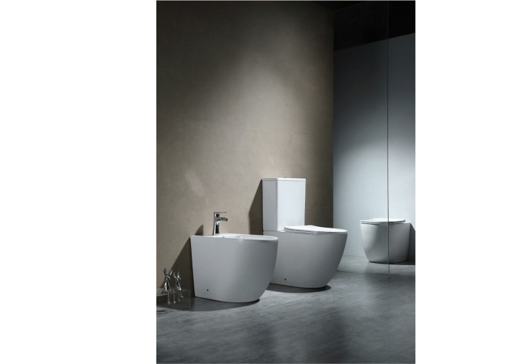 Унитаз-компакт напольный безободковый с бачком Aquatek ЕВРОПА AQ2903-00 630*385*815 мм, горизонтальный выпуск, тонкое сиденье с механизмом плавного закрывания, крепеж