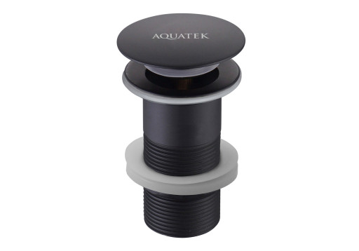 Сливной набор для раковины Aquatek, матовый черный AQ6000MB