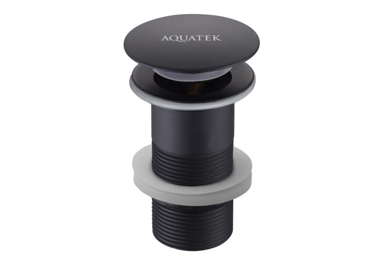 Сливной набор для раковины Aquatek, матовый черный AQ6000MB