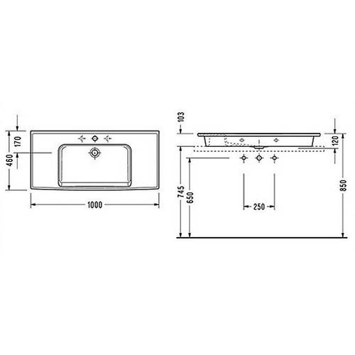 Раковина Serel Purity 100 PR35