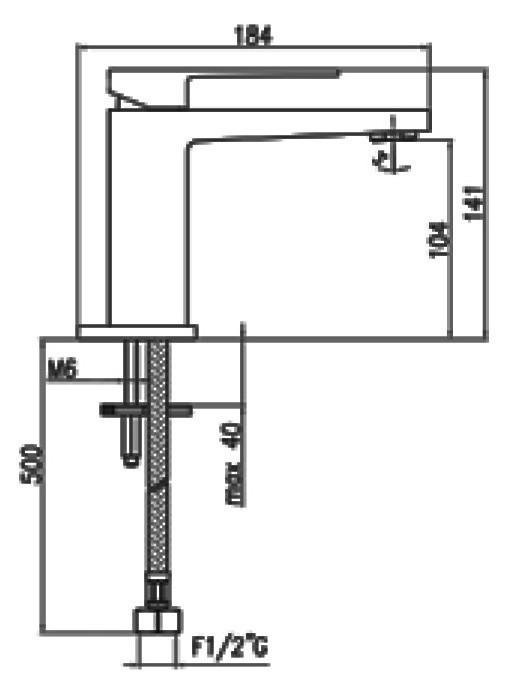 Смеситель для раковины Webert Pegaso PE830102SSE